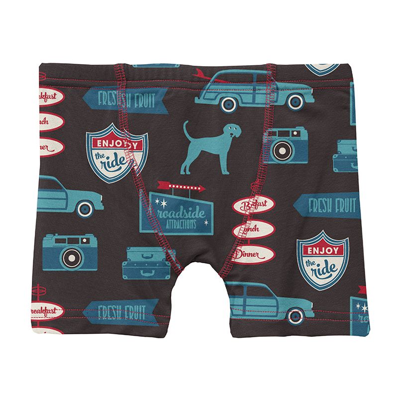 Print Boxer Brief in Midnight on the Road  - Doodlebug's Children's Boutique