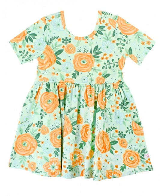 Cottage Flowers Twirl Dress  - Doodlebug's Children's Boutique