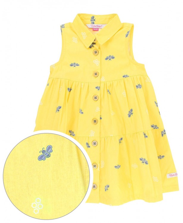 Bee Yourself Tiered Dress  - Doodlebug's Children's Boutique