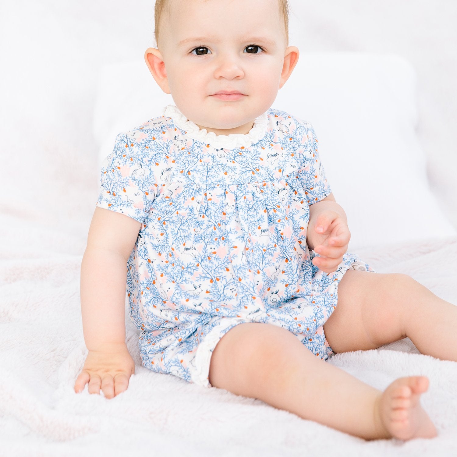 Some Bunny Floral Modal Magnetic Dress and Diaper Cover  - Doodlebug's Children's Boutique