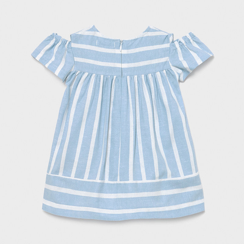 Sky Striped Dress  - Doodlebug's Children's Boutique