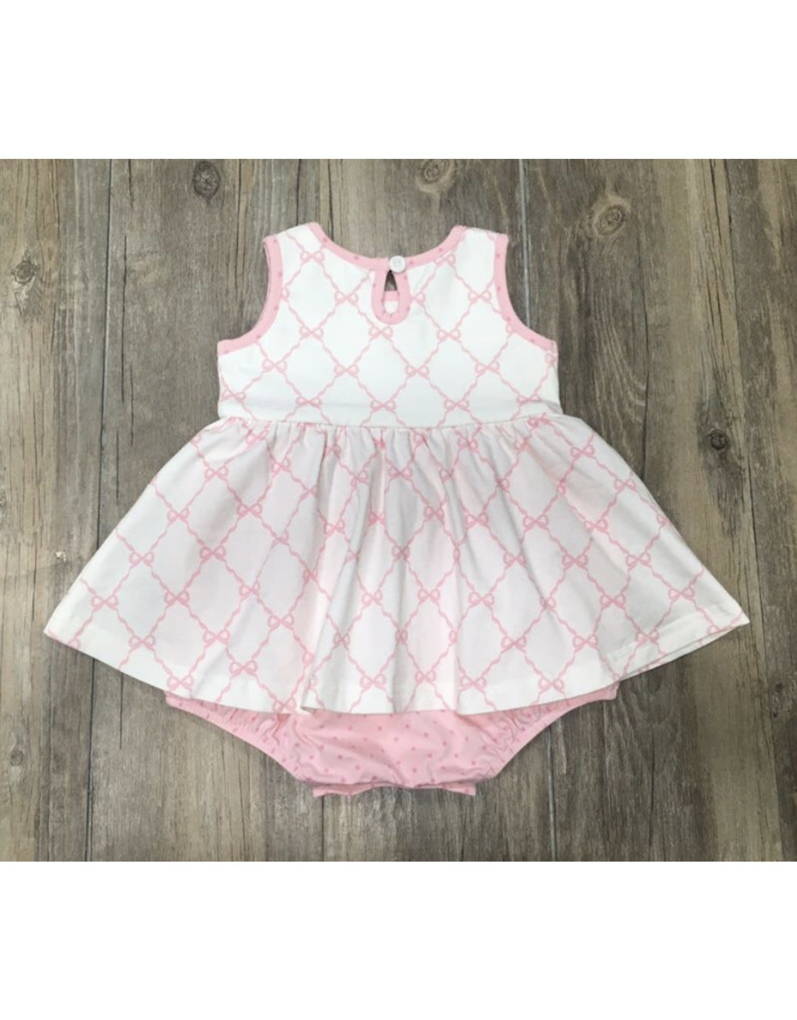 Bliss Bubble Dress in Bows N Berries  - Doodlebug's Children's Boutique