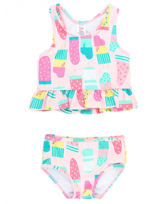 Ice Cream Social Peplum Tankini  - Doodlebug's Children's Boutique