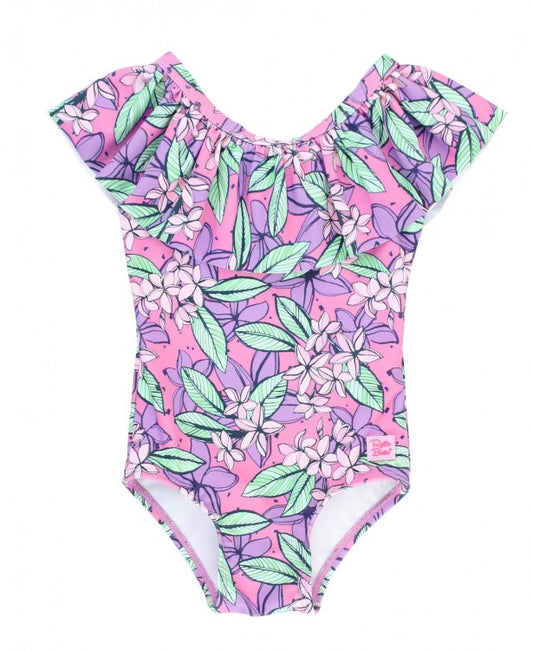Violet Valley Ruffle One Piece  - Doodlebug's Children's Boutique
