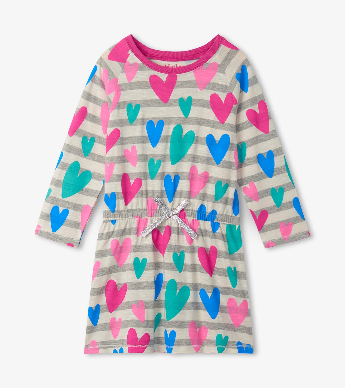 Lovely Hearts Drop Waist Dress  - Doodlebug's Children's Boutique