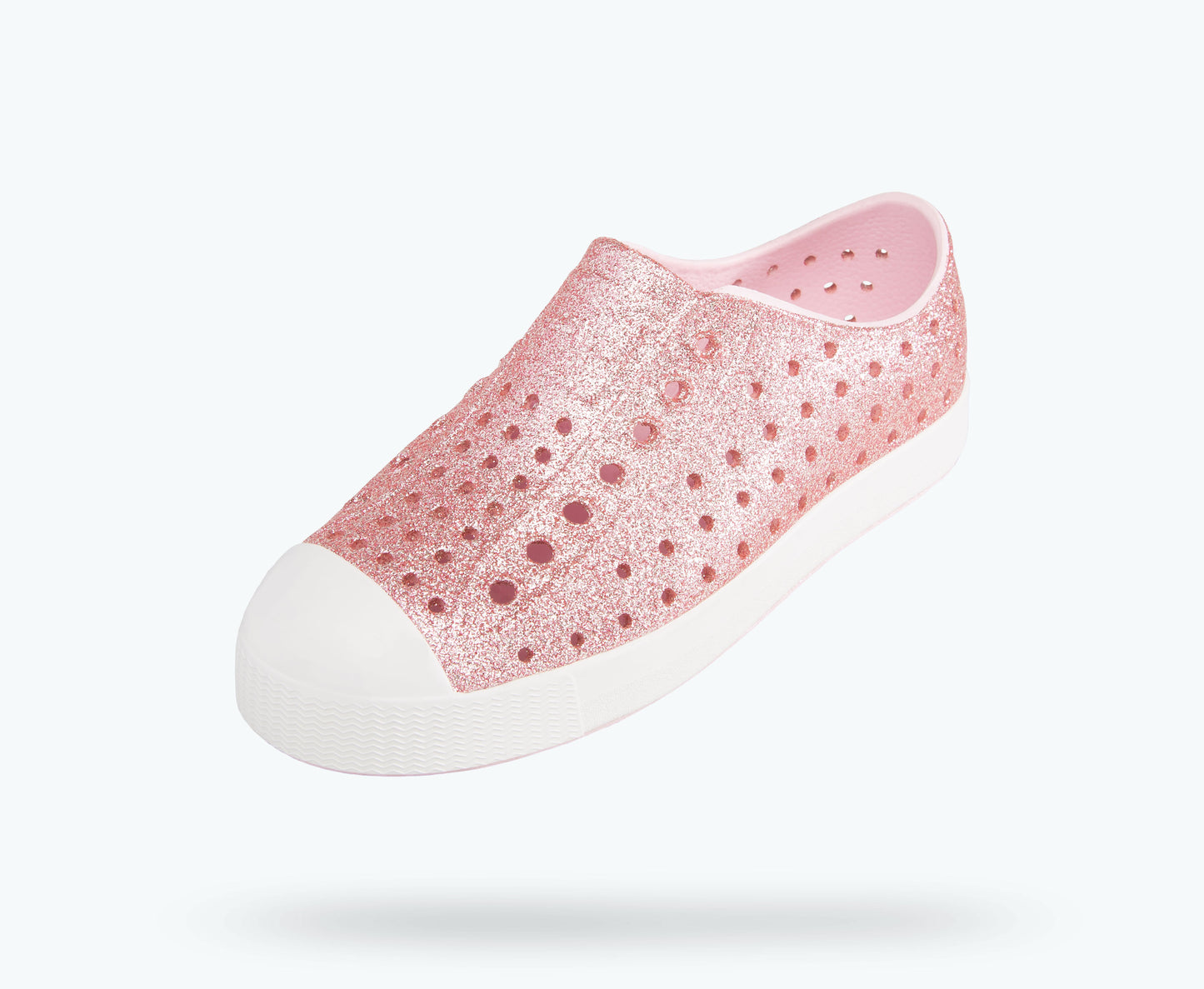 Jefferson Kids Shoe in Milk Pink Bling  - Doodlebug's Children's Boutique