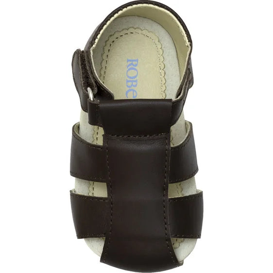 Matthew First Kicks Sandals in Brown  - Doodlebug's Children's Boutique