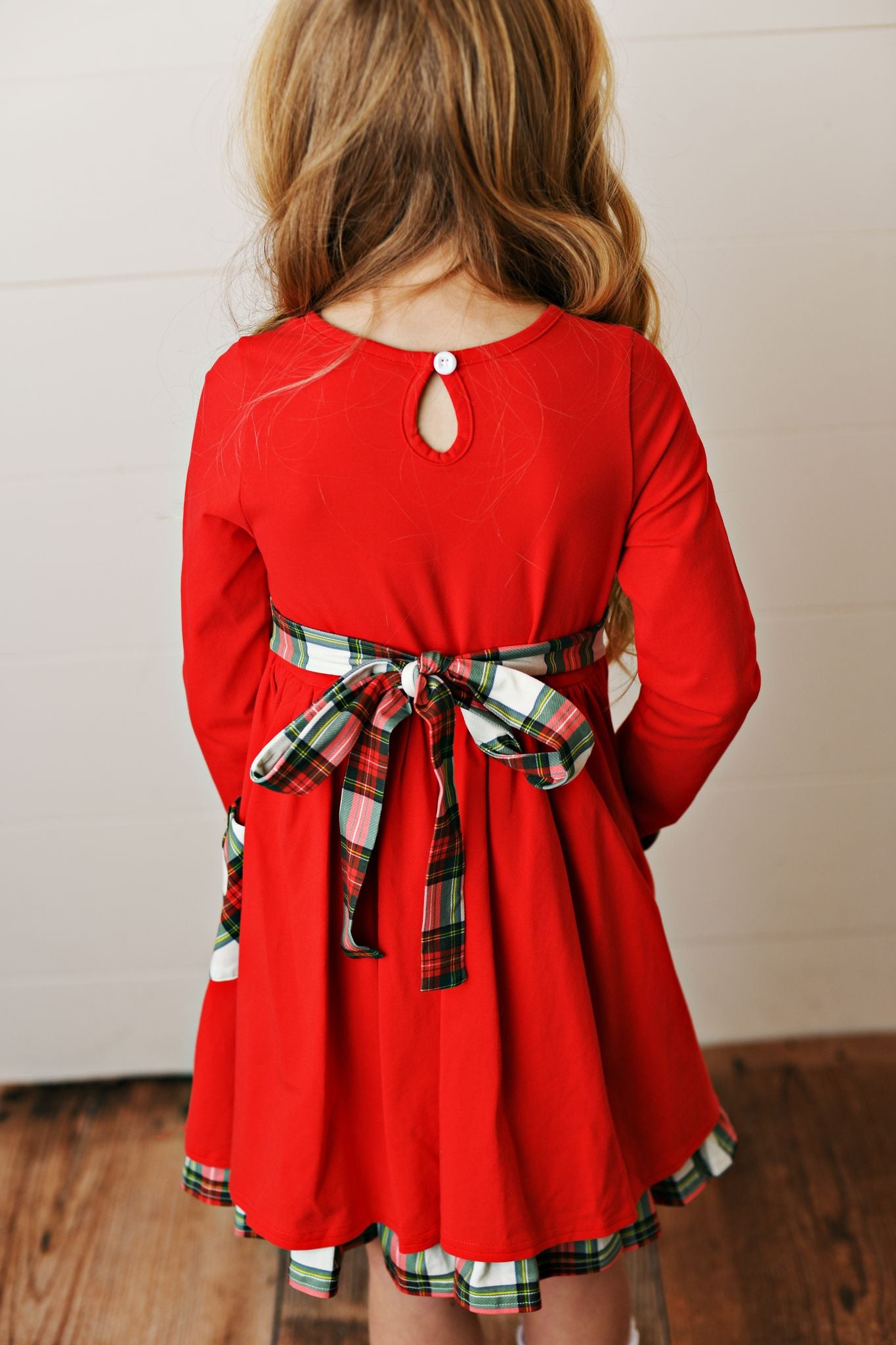 Winter Plaid Tiered Pocket Dress  - Doodlebug's Children's Boutique