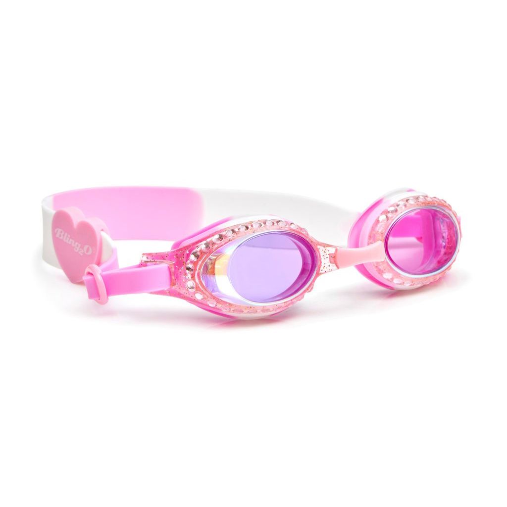 White Cherry Blossom Swim Goggles  - Doodlebug's Children's Boutique